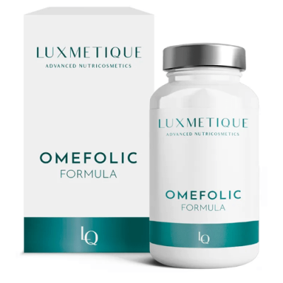 Luxmetique Omefolic Fórmula 60 Perlas | Omega 3, DHA, Embarazo