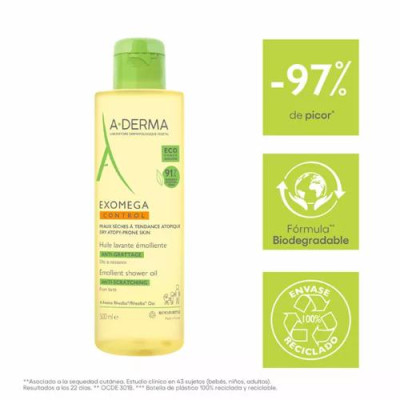 A-Derma Exomega Aceite de Ducha 500ml Hidratante Familiar