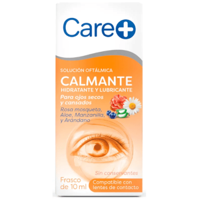 Care+ Solución Oftálmica Calmante Hidratante y Lubricante 10ml