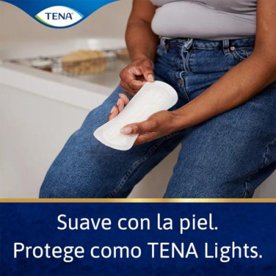 TENA Lights Sensitive Long Liner, protección para orina leve 21cm