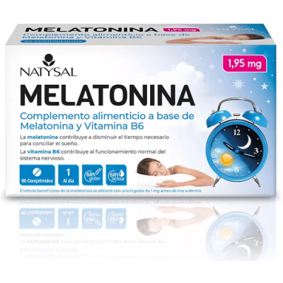 Natysal Melatonina 60 Comprimidos para dormir rápido y mejor