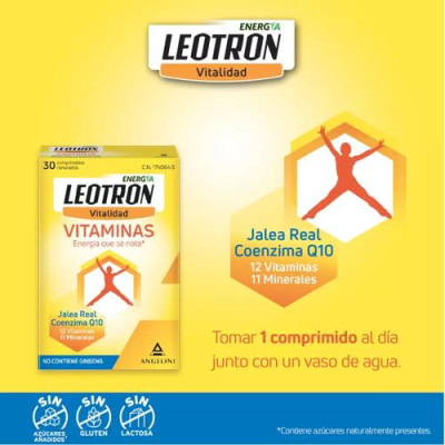 Leotron Vitaminas 30 comprimidos | Energía y Vitalidad al mejor precio