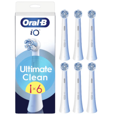 Oral-B iO Ultimate Clean Recambios 6 uds - Elimina 100% Placa