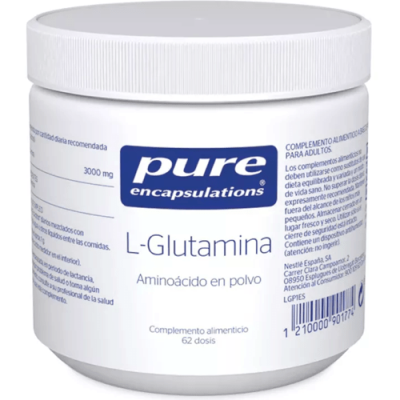 L-Glutamina Polvo 62 Dosis Pure Encapsulations Recuperación Muscular