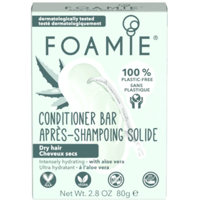 Acondicionador Sólido Aloe Vera Foamie para Cabello Seco 80g