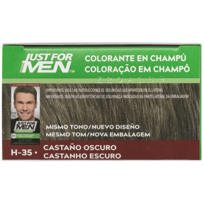 Just For Men Champú Colorante Anticanas Castaño Oscuro H-35