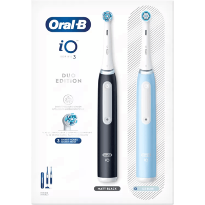 Oral-B Cepillo Eléctrico iO3 Duo 2 Unidades Negro/Azul
