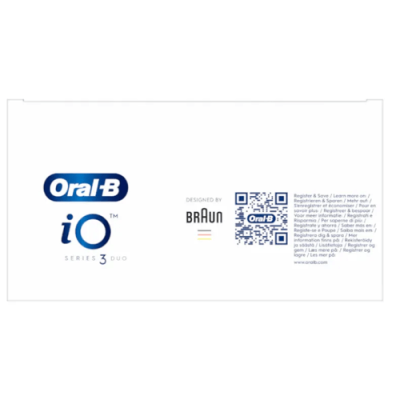 Oral-B Cepillo Eléctrico iO3 Duo 2 Unidades Negro/Azul
