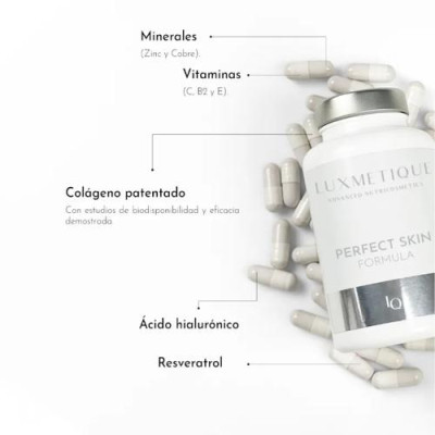 Luxmetique Piel Perfecta 90 Cápsulas: Antiedad con Colágeno