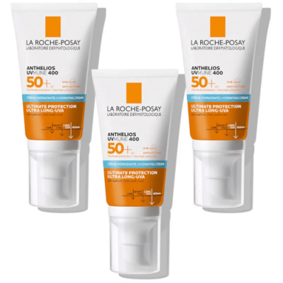 La Roche Posay Anthelios UVMUNE 400 SPF50+ 3x50 ml sin perfume