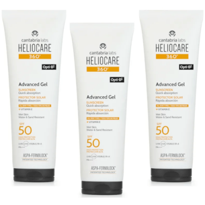 Heliocare 360 Advanced Gel SPF50 3x250ml | Protector Solar Gel