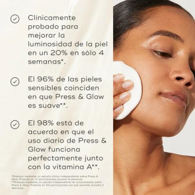 Tónico facial exfoliante con PHA y Aloe Vera, apto para veganos