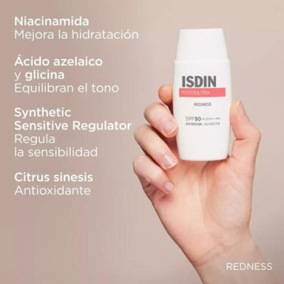 Isdin Fotoultra Rojeces SPF50 - Protector solar para piel sensible