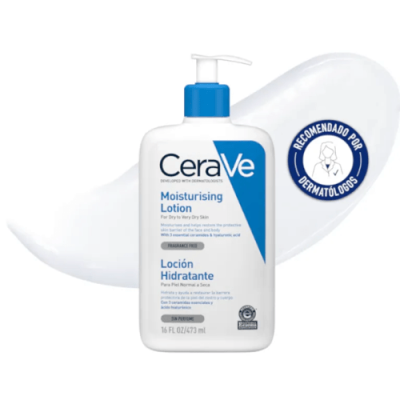CeraVe Loción Hidratante Piel Seca 473ml - Hidratación 24h
