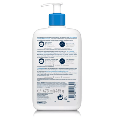 CeraVe Loción Hidratante Piel Seca 473ml - Hidratación 24h