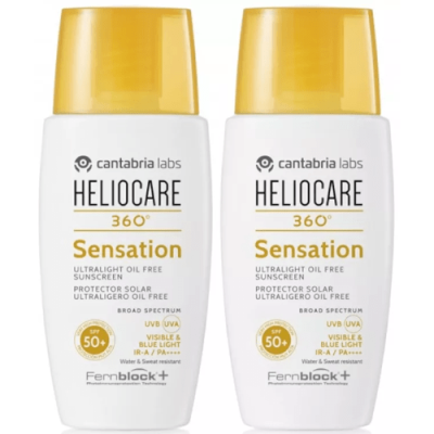 Heliocare 360 Sensation SPF50+ 2x50 ml Protección Facial Total