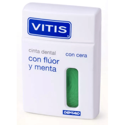 Cinta Dental Vitis Flúor y Menta 55m – Limpieza y Protección Dental
