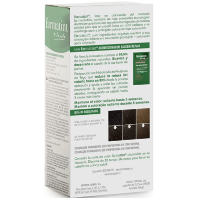 Farmatint 4N Castaño 150ml Tinte Permanente 100% Cobertura Canas