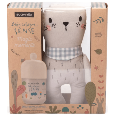 Pack Baby Cologne Sense Suavinex 100 ml con Peluche Sin Alcohol