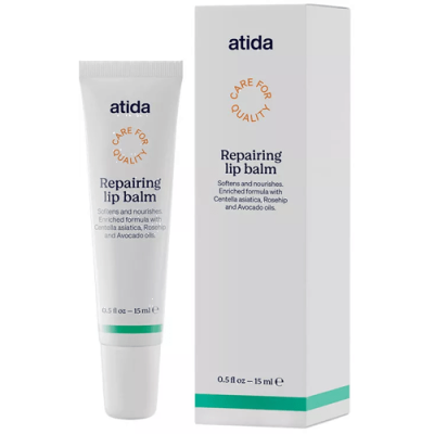 Atida Bálsamo Reparador Labios 15ml con Rosa Mosqueta y Centella