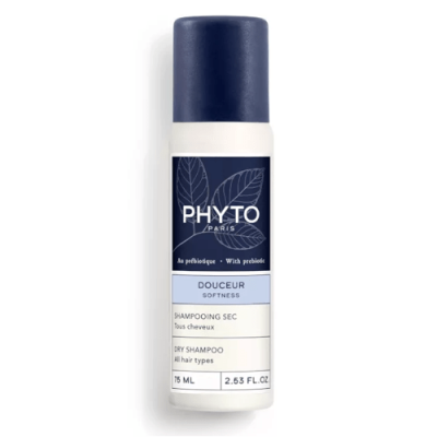 Phyto Champú Seco Suavidad 75ml limpia y da volumen rápido