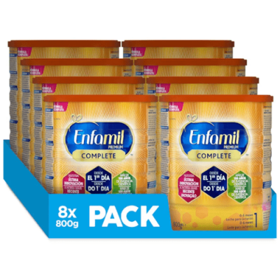 Enfamil 1 Premium Complete Pack 8 Latas - Nutrición para Bebés