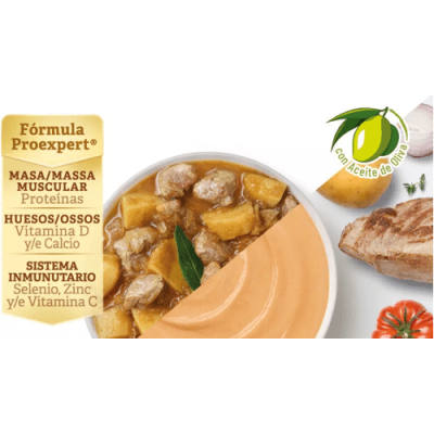 Meritene Puré Lomo con Patatas 300g, Nutrición y Fácil Ingesta