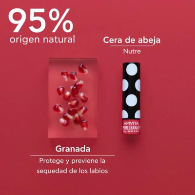 Apivita Bálsamo Labial Granada: Hidratación y Color Natural