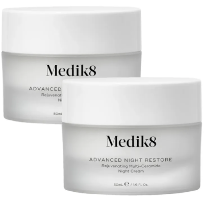 Medik8 Advanced Night Restore 2x50ml: crema noche antiedad hidratante