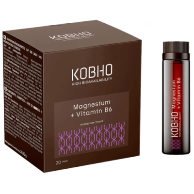 Kobho Labs Magnesio + Vitamina B6 Viales - Energía y Vitalidad