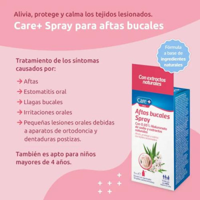 Care+ Spray Aftas y Llagas Bucales 15ml | Alivio y Protección