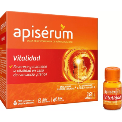 Apisérum Vitalidad Jalea Real 18 Viales - Energía y Defensas