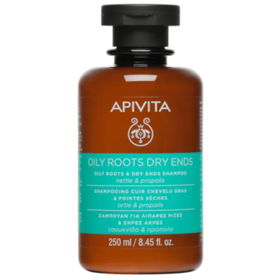 Apivita Champú Equilibrante Raíz Grasa y Puntas Secas 250ml