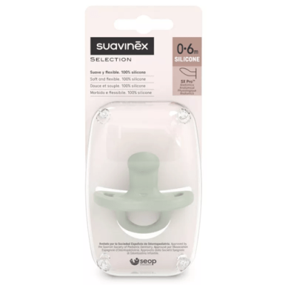 Suavinex Chupete Silicona Anatómica SX Pro 0-6m Essence Verde