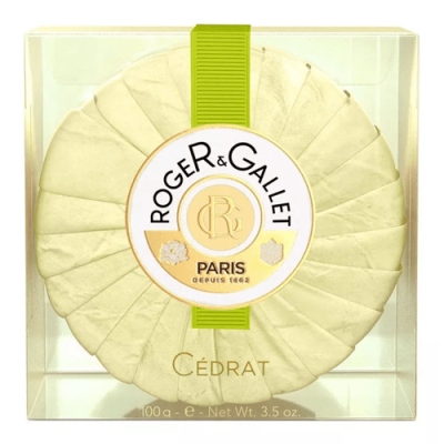 Jabón Perfumado Cédrat Roger & Gallet, aroma cítrico y suavidad