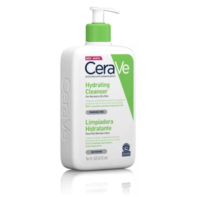 CeraVe Limpiadora Hidratante 473ml para Piel Normal o Seca