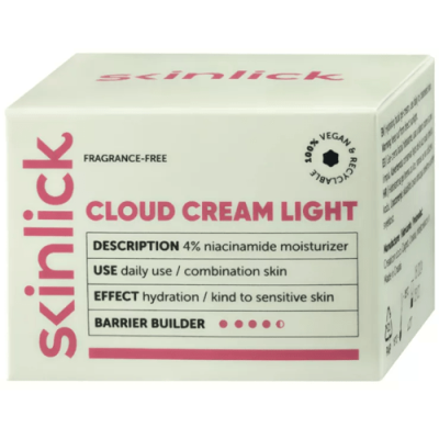 Skinlick Cloud Cream Light 50ml para piel mixta o grasa sin fragancia