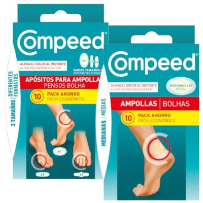Pack Compeed Ampollas Surtido + Medianas 10+10 uds | Protección Eficaz