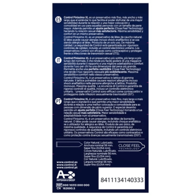 Preservativo Control Finissimo XL 12 ud - Extra Sensibilidad XL