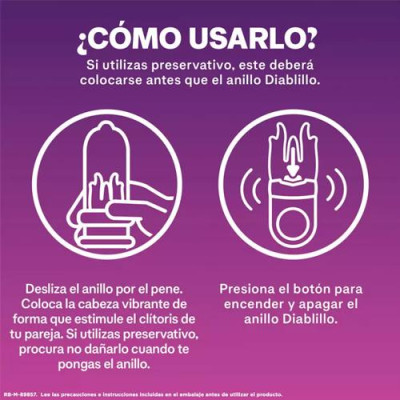 Durex Play Diablillo Devil: Anillo Vibrador para Placer en Pareja