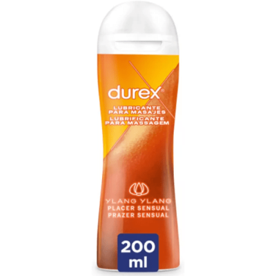Durex Play 2 en 1 Masaje y Lubricante Sensual 200ml, placer seguro