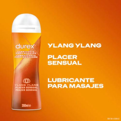 Durex Play 2 en 1 Masaje y Lubricante Sensual 200ml, placer seguro