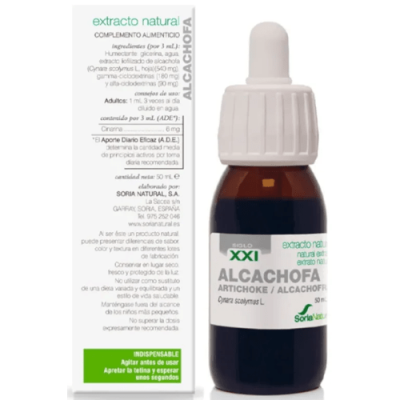 Soria Natural Extracto de Alcachofa 50ml | Efecto Hepático y Laxante