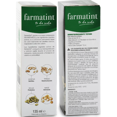 Farmatint 7C Rubio Ceniza 150ml: tinte sin amoníaco y vegetal
