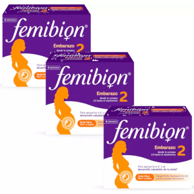 Femibion 2 Embarazo Ácido Fólico 3x28 cap + 28 comp