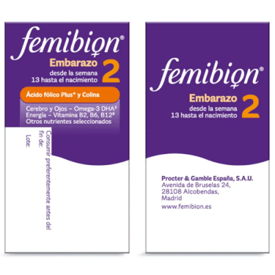 Femibion 2 Embarazo Ácido Fólico 3x28 cap + 28 comp