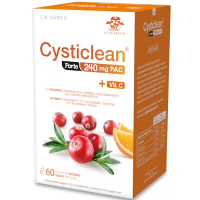 Cysticlean Forte 60 Cápsulas para cistitis con arándano rojo