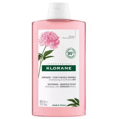 Klorane Champú Peonia BIO 400ml para Cabello Sensible y Brillante