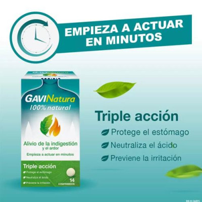 GaviNatura Alivio Indigestión y Ardor 14 comprimidos 100% natural