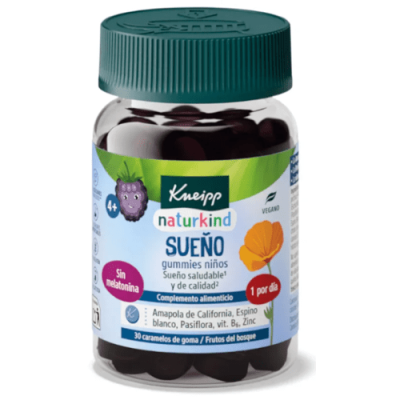 Kneipp Naturkind Niños Sueño 30 Gummies sin Azúcar Frutos del Bosque